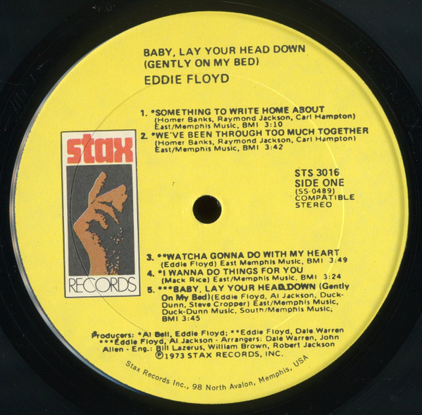 Eddie Floyd - Baby Lay Your Head Down (Gently On My Bed) (LP, Album)