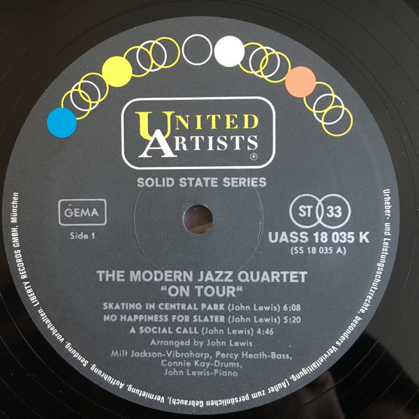 The Modern Jazz Quartet - On Tour (LP, Album, RE, Bla)