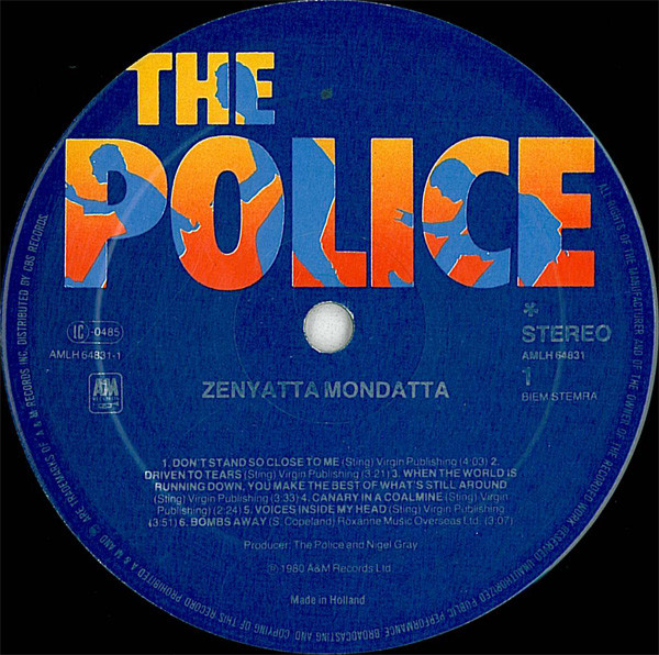 The Police - Zenyatta Mondatta (LP, Album)