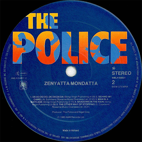The Police - Zenyatta Mondatta (LP, Album)