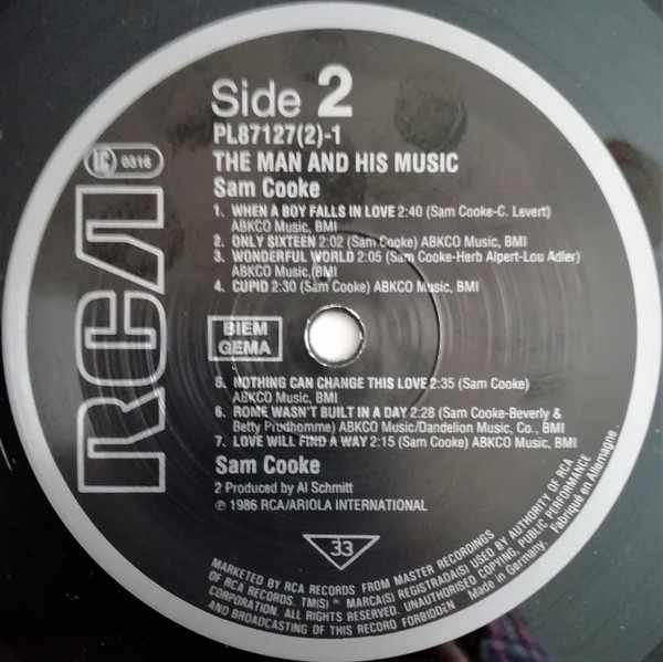 Sam Cooke - The Man And His Music (2xLP, Comp, RM, Gat)