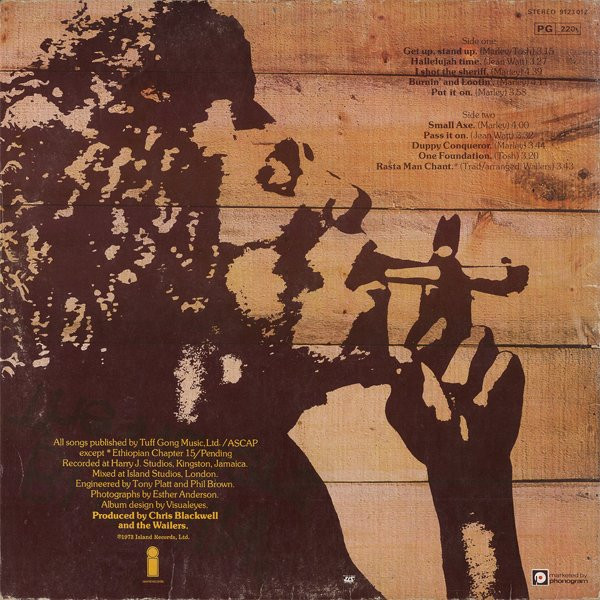 The Wailers - Burnin' (LP, Album, RE, Gat)