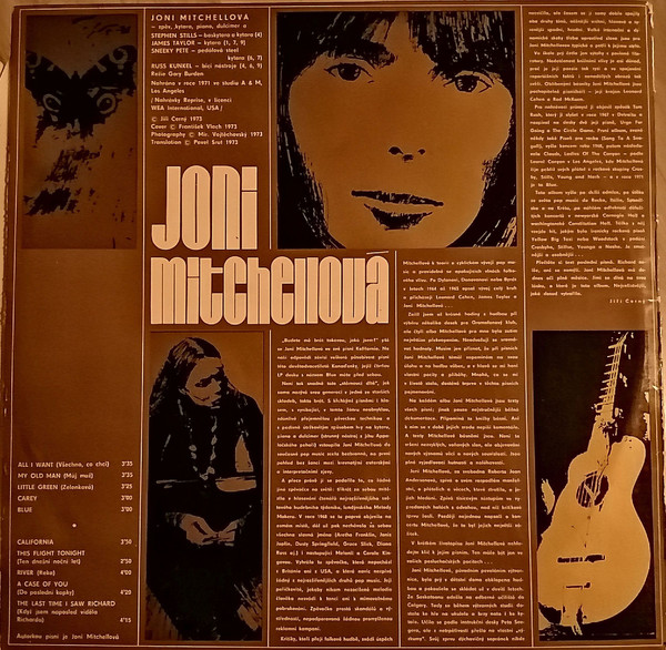 Joni Mitchell - Joni Mitchellová (LP, Album, RE, Gat)