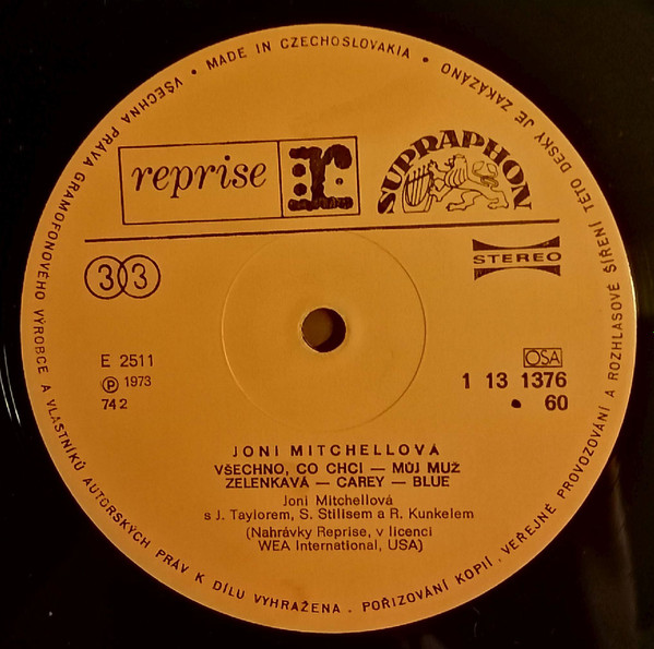 Joni Mitchell - Joni Mitchellová (LP, Album, RE, Gat)