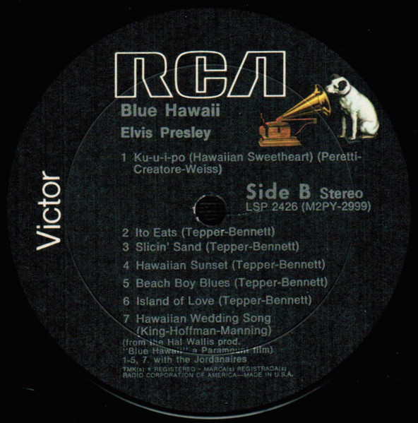 Elvis Presley - Blue Hawaii (LP, Album, RE, San)