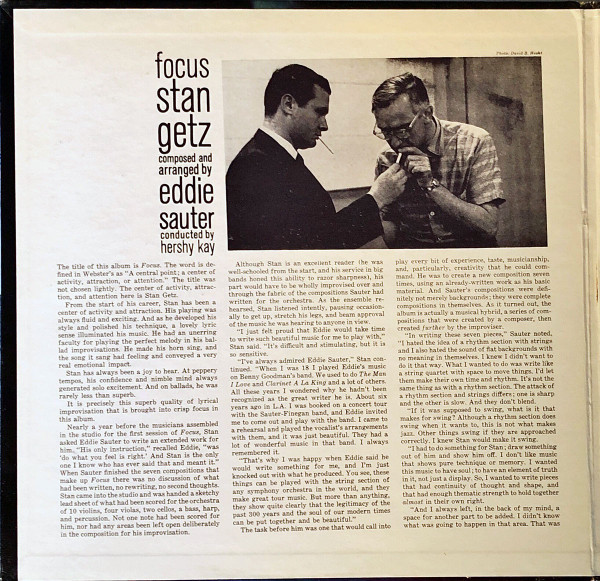 Stan Getz / Eddie Sauter - Focus (LP, Album, Gat)
