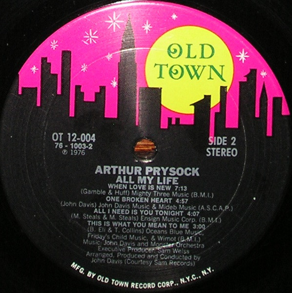 Arthur Prysock - All My Life (LP, Album)