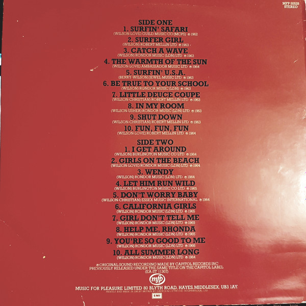 The Beach Boys - Endless Summer (LP, Comp, RE)