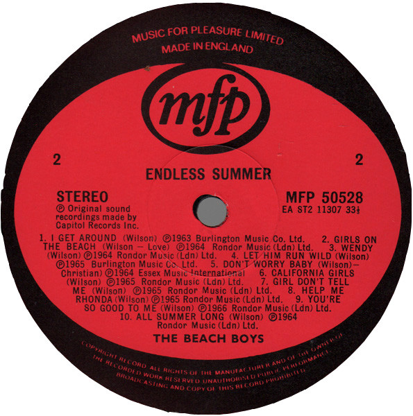 The Beach Boys - Endless Summer (LP, Comp, RE)