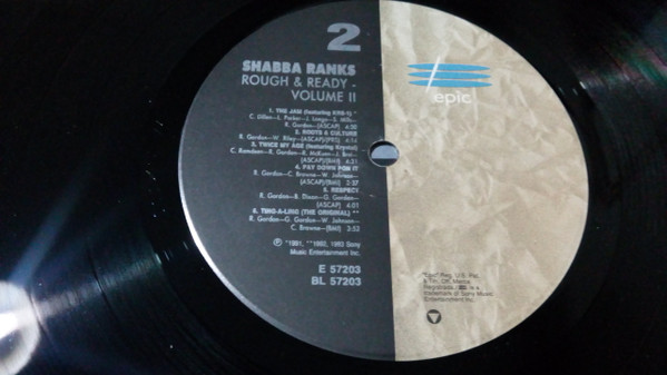 Shabba Ranks - Rough & Ready - Volume II (LP, Album)
