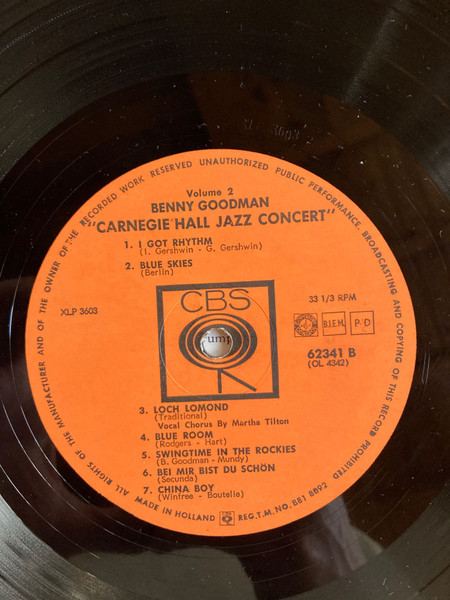 Benny Goodman - The Famous 1938 Carnegie Hall Jazz Concert (2xLP, Album, Gat)