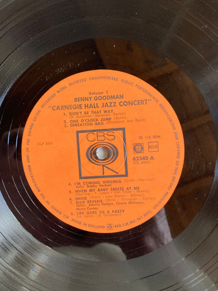 Benny Goodman - The Famous 1938 Carnegie Hall Jazz Concert (2xLP, Album, Gat)
