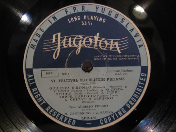 Aurelio Fierro - VI. Festival Napuljskih Pjesama Napulj 1958. (10