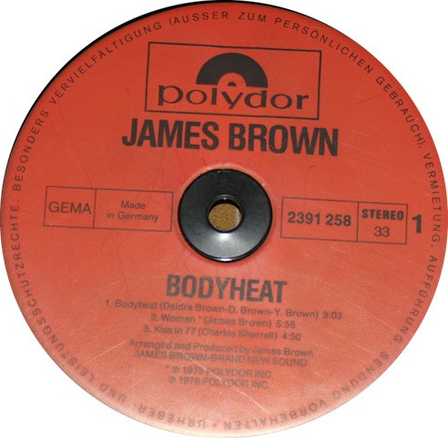 James Brown - Bodyheat (LP, Album)