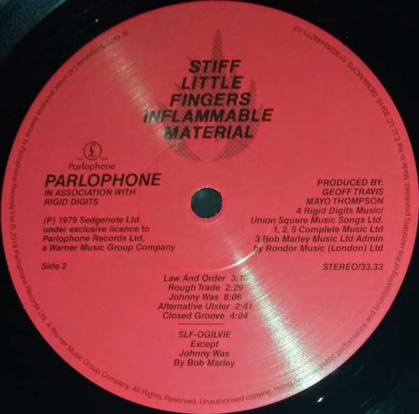 Stiff Little Fingers - Inflammable Material (LP, Album, RE)