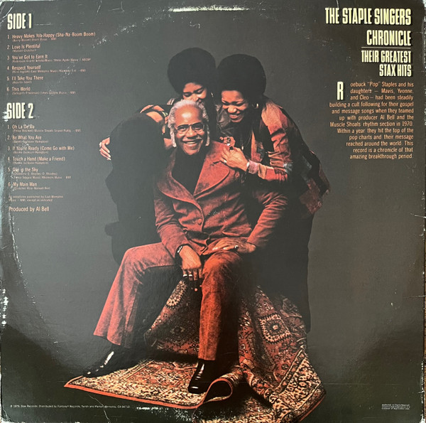 The Staple Singers - Chronicle - Their Greatest Stax Hits (LP, Comp)