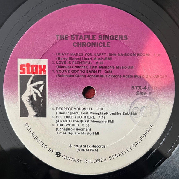 The Staple Singers - Chronicle - Their Greatest Stax Hits (LP, Comp)