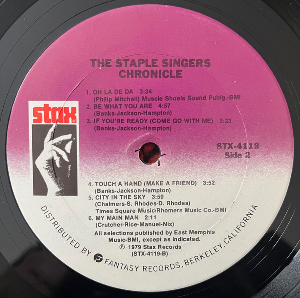 The Staple Singers - Chronicle - Their Greatest Stax Hits (LP, Comp)