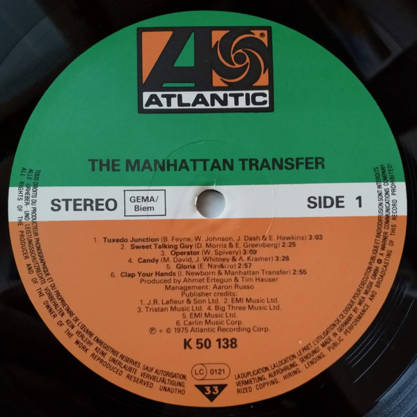The Manhattan Transfer - The Manhattan Transfer (LP, Album, RE)