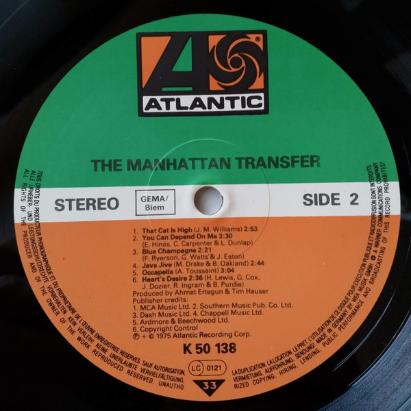 The Manhattan Transfer - The Manhattan Transfer (LP, Album, RE)