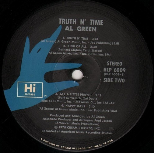 Al Green - Truth N' Time (LP, Album, Gat)