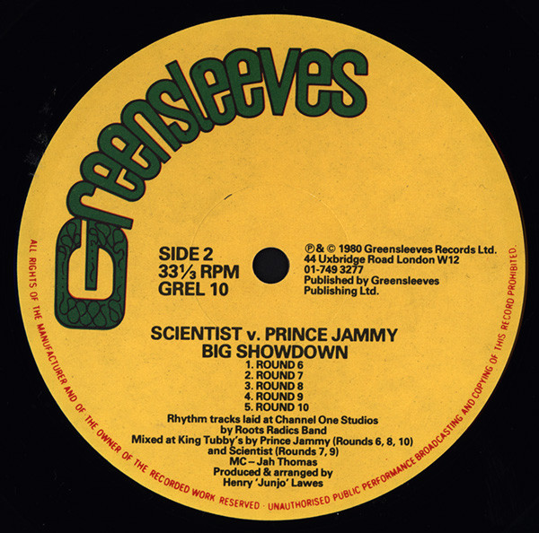 Scientist vs. Prince Jammy - Big Showdown (LP, Album)