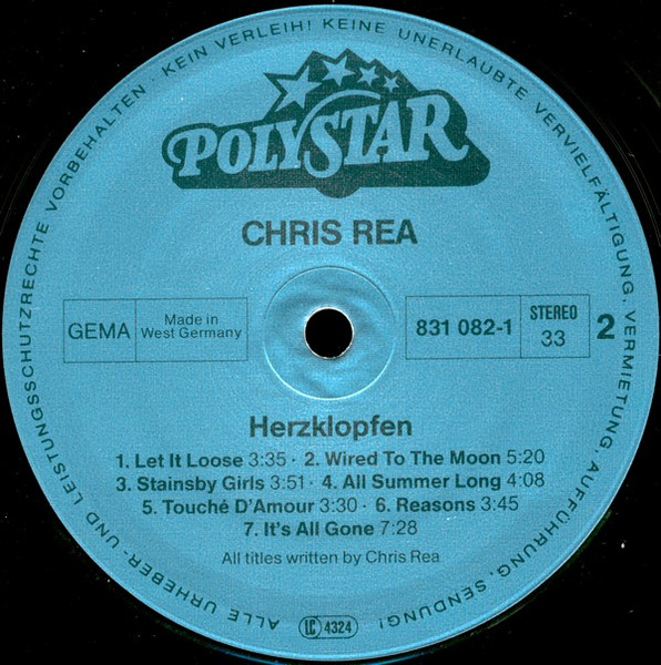 Chris Rea - Herzklopfen (LP, Comp)
