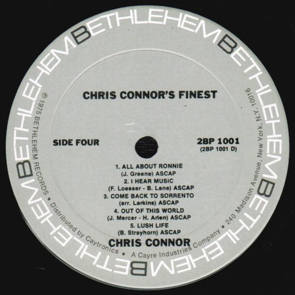 Chris Connor - The Finest Of Chris Connor (2xLP, Comp)