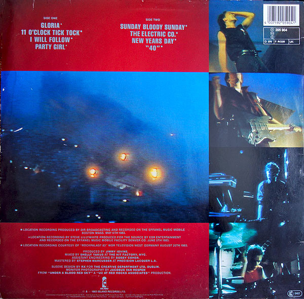 U2 - Under A Blood Red Sky (Live) (LP, MiniAlbum, RE)