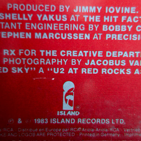 U2 - Under A Blood Red Sky (Live) (LP, MiniAlbum, RE)
