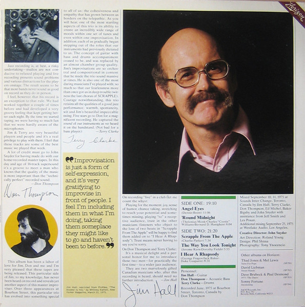 Jim Hall - Jim Hall Live! (LP, Album, Ter)