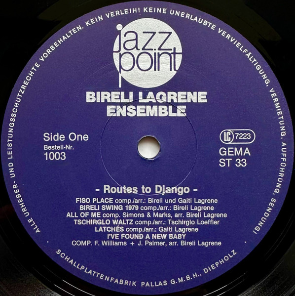 Bireli Lagrene Ensemble* - Routes To Django (Live At The »Krokodil«) (LP, Album)