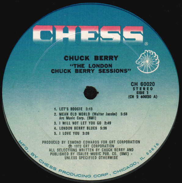 Chuck Berry - The London Chuck Berry Sessions (LP, Album, Pit)
