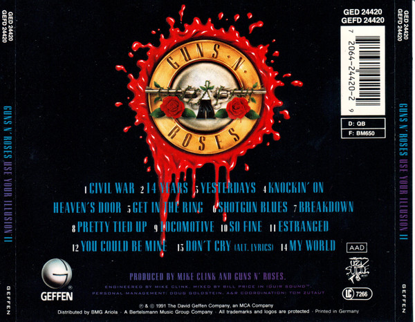 Guns N' Roses - Use Your Illusion II (CD, Album)