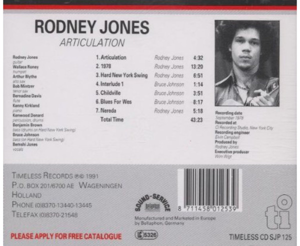 Rodney Jones - Articulation (CD, Album, RE)