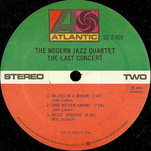The Modern Jazz Quartet - The Last Concert (2xLP, Album, Gat)