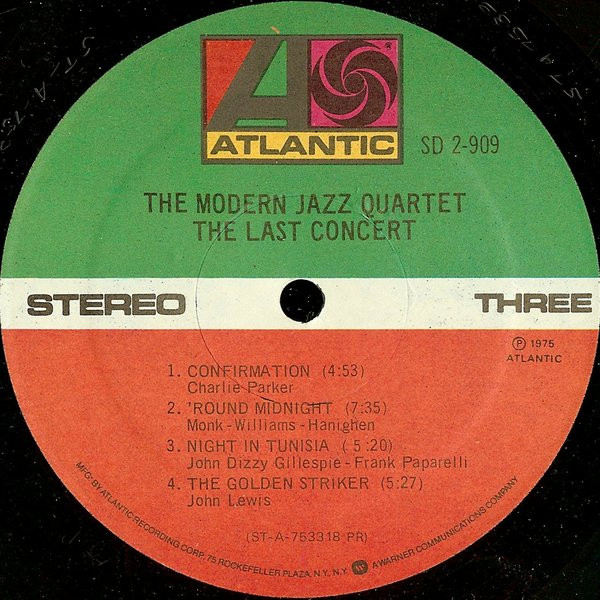 The Modern Jazz Quartet - The Last Concert (2xLP, Album, Gat)