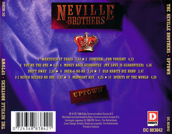 The Neville Brothers - Uptown (CD, Album)