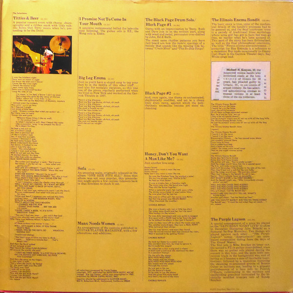 Zappa* - Zappa In New York (2xLP, Album)