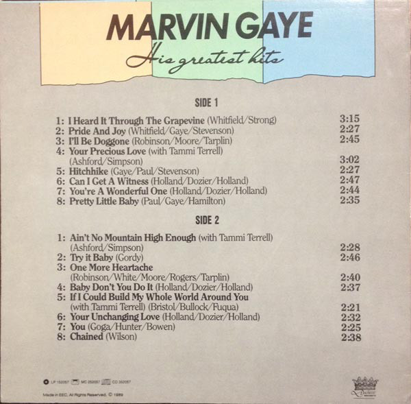 Marvin Gaye - His Greatest Hits (LP, Comp)