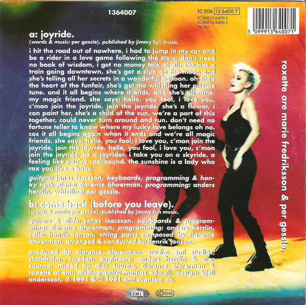 Roxette - Joyride (7