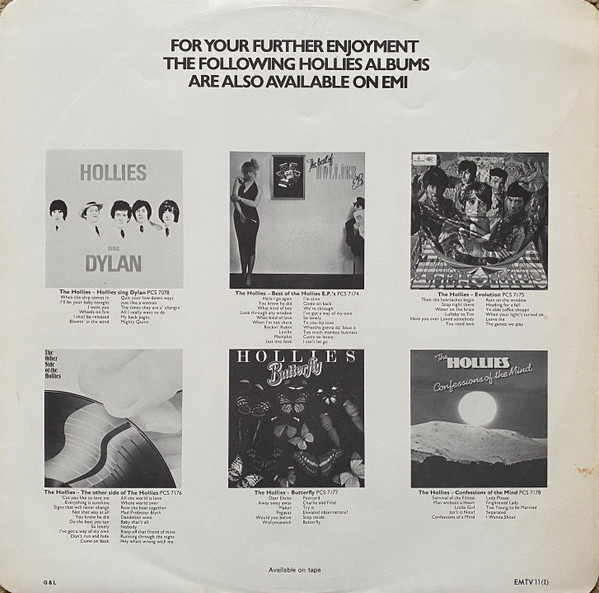 The Hollies - 20 Golden Greats (LP, Album, Comp, RM)