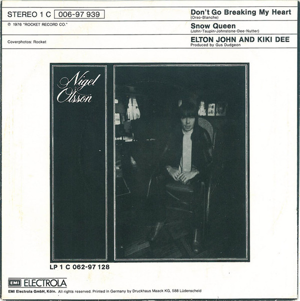 Elton John And Kiki Dee - Don't Go Breaking My Heart (7