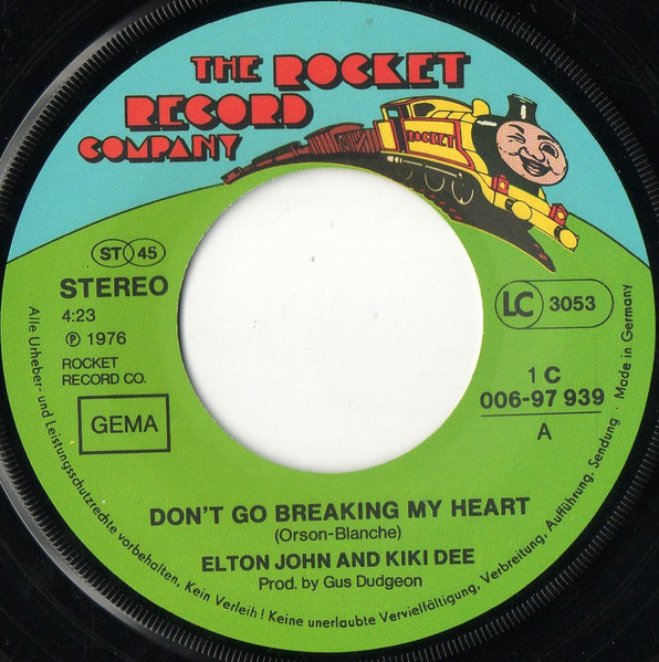 Elton John And Kiki Dee - Don't Go Breaking My Heart (7