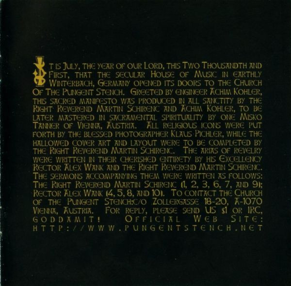 Pungent Stench - Masters Of Moral - Servants Of Sin (CD, Album, Dig)