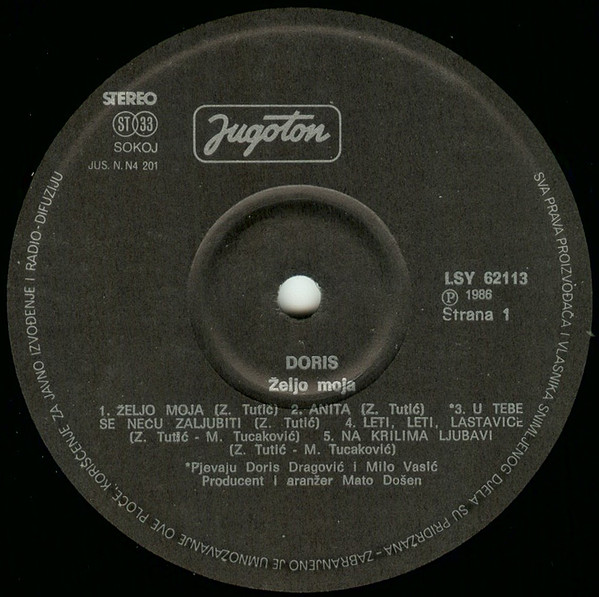Doris* - Željo Moja (LP, Album)