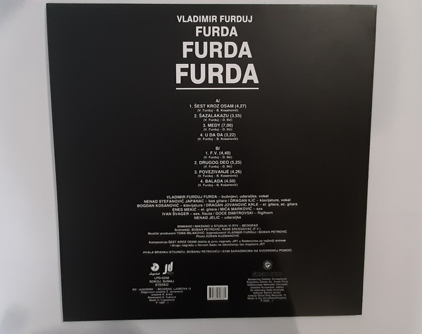 Vladimir Furduj - Furda (LP, Album, RE, RM)