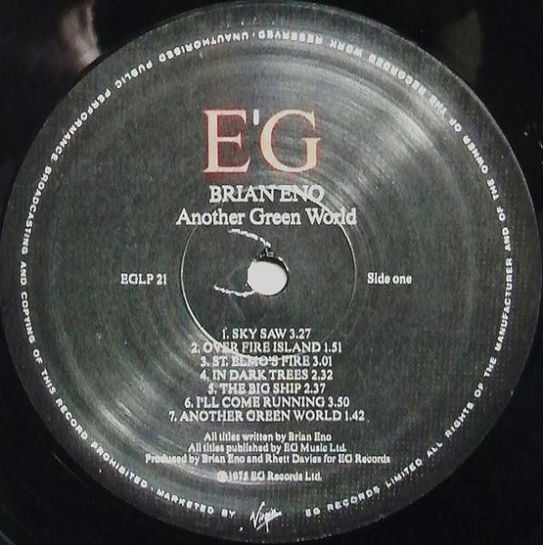 Eno* - Another Green World (LP, Album, RE)