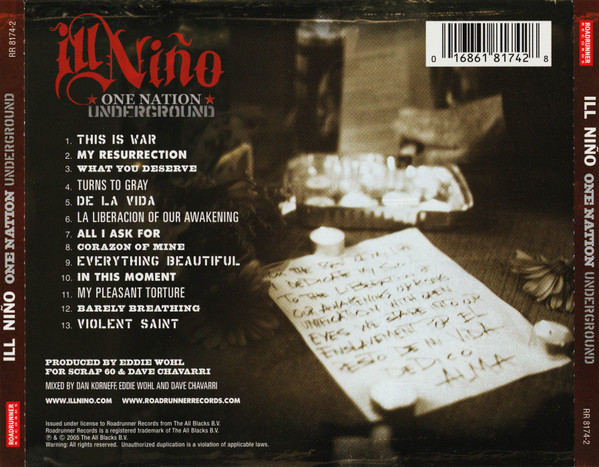 Ill NiÃ±o - One Nation Underground (CD, Album)