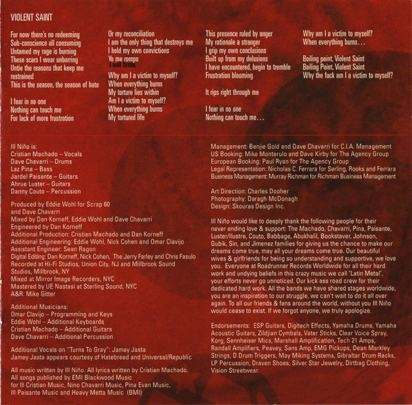 Ill NiÃ±o - One Nation Underground (CD, Album)